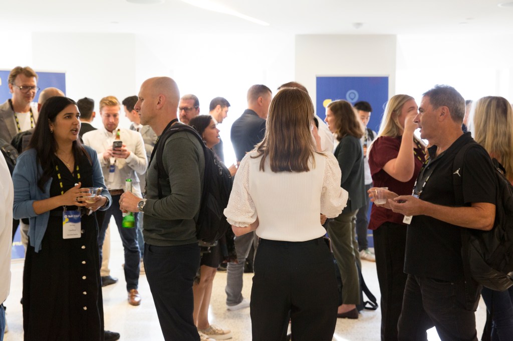 Attendees networking at the Skift Data + AI Summit