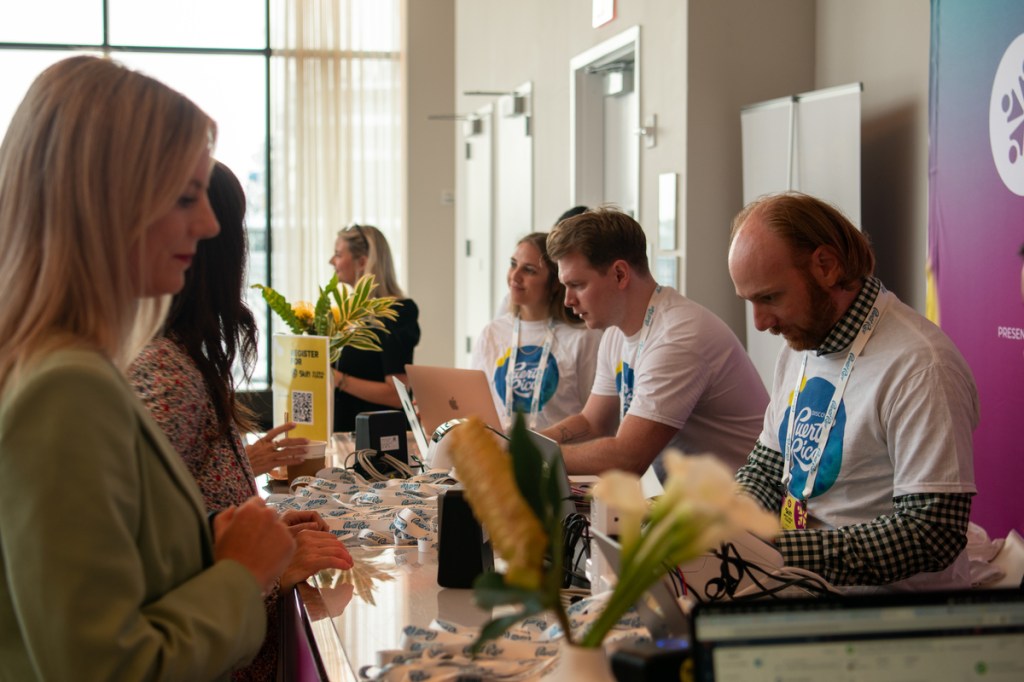Skift Meetings Forum registration desk