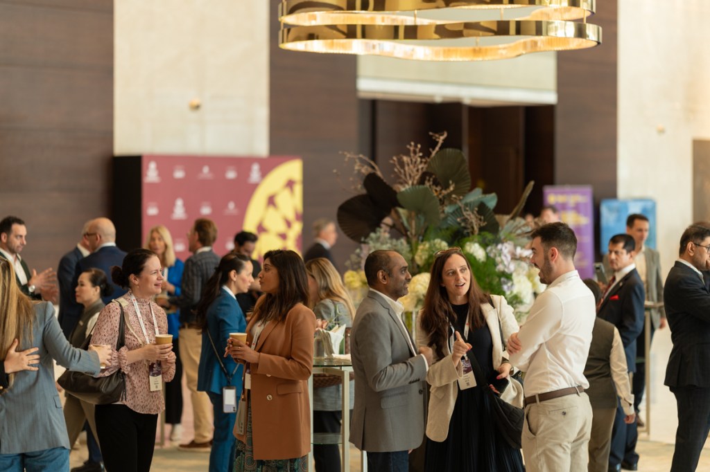 Attendees networking at Skift GLobal Forum East